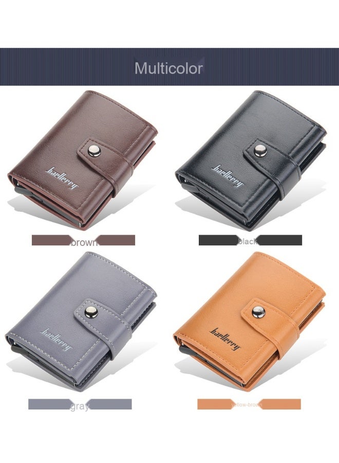 Men's Card Bag Anti-degaussing Aluminum Box Advanced Sense Multi-function Card Clip Multi-card Card Sleeve