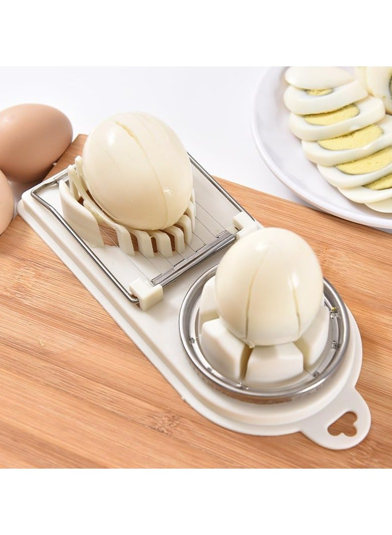 أوزيغالور قطاعة تقطيع البيض للبيض المسلوق - بسلك من الفولاذ المقاوم للصدأ - قطاعة متعددة الأغراض للفراولة والفاكهة الطرية والفطر - Image 1