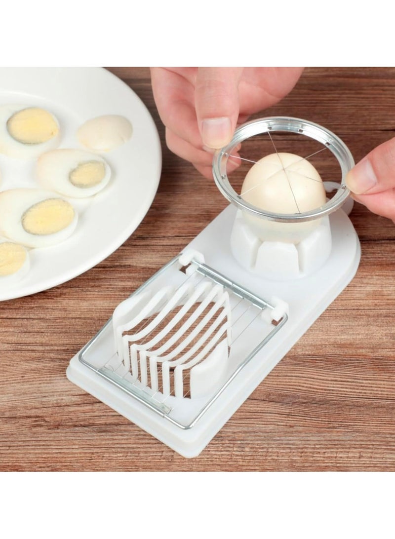 أوزيغالور قطاعة تقطيع البيض للبيض المسلوق - بسلك من الفولاذ المقاوم للصدأ - قطاعة متعددة الأغراض للفراولة والفاكهة الطرية والفطر - Image 2