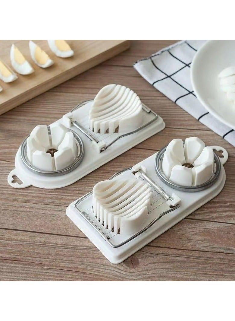 أوزيغالور قطاعة تقطيع البيض للبيض المسلوق - بسلك من الفولاذ المقاوم للصدأ - قطاعة متعددة الأغراض للفراولة والفاكهة الطرية والفطر - Image 4