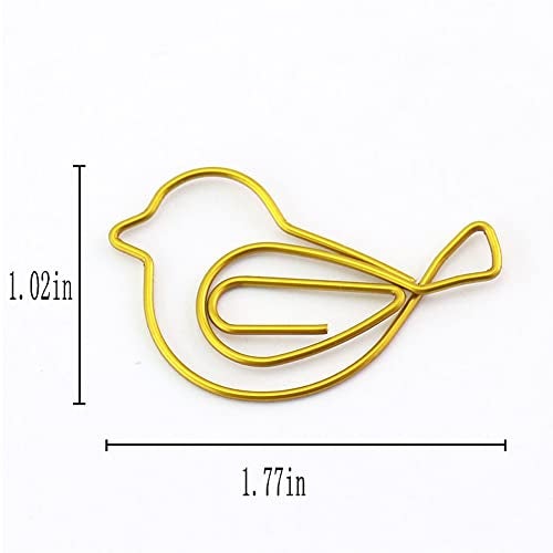 JruiZhp 30Pcs Cute Bird Paper Clip JruiZhp Creative Decoration Suitable for Home School and Office Use Stationery Paper Clip and Binder Design A - Image 3