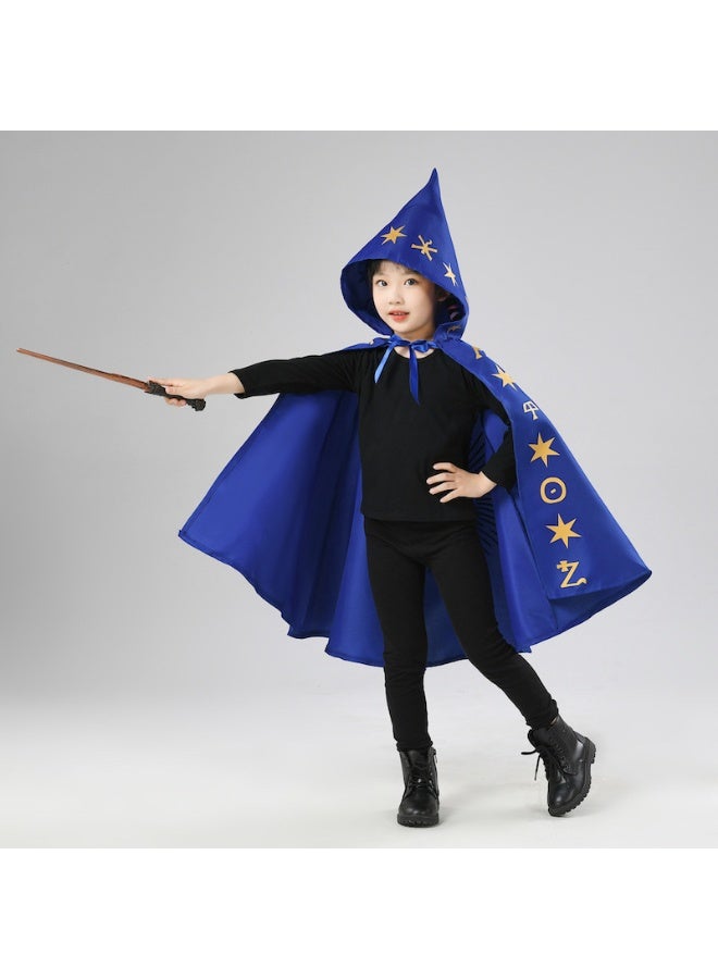 NIBEMINENT Halloween children's capes, cloaks, wizards, pointed-hat capes, party and party costumes - Image 1