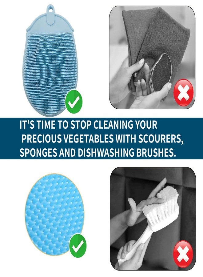 ZORGONS Vegetable Brush Vegetable Scrubber for Food - Vegetable Cleaner Potato Scrubber Brush Veggie Brush Vegetable Scrubber Potato Brush Veggie Scrubber - Image 2