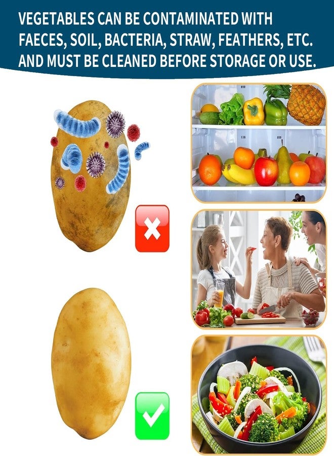 ZORGONS Vegetable Brush Vegetable Scrubber for Food - Vegetable Cleaner Potato Scrubber Brush Veggie Brush Vegetable Scrubber Potato Brush Veggie Scrubber - Image 3