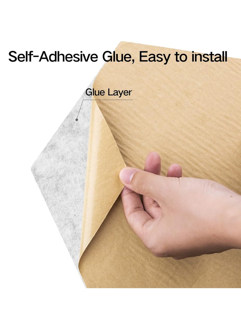 TodyJeyHo 12 Pack Self-adhesive Acoustic Panels 12" X 10" X 0.4" - Sound Proof Foam Panels with High Density, Hexagonal Design, Flame Resistant, Absorb Noise and Eliminate Echoes(Silver Gray) - Image 2