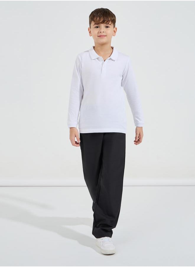 Solid Polo T-Shirt with Full Sleeves - pzsku/Z22D9EEBE3550F79FDB21Z/45/_/1728492406/eb882687-53dc-4b14-b195-283dbf209b9a