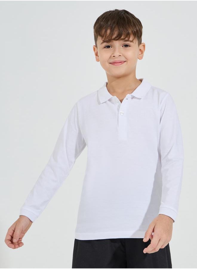 Solid Polo T-Shirt with Full Sleeves - pzsku/Z22D9EEBE3550F79FDB21Z/45/_/1728492413/fa34cc99-3446-40da-8da9-ec9ca61969f4