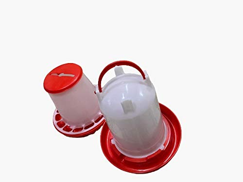 TMW TM&W-D1- Tool with Lid Handle for Chicken Hen Poultry All Types of Feeder & Drinker 1.5 kg Feeder=2 pcs & 1.5 LTR Drinker=2 pcs Total 4 Pcs - Image 3