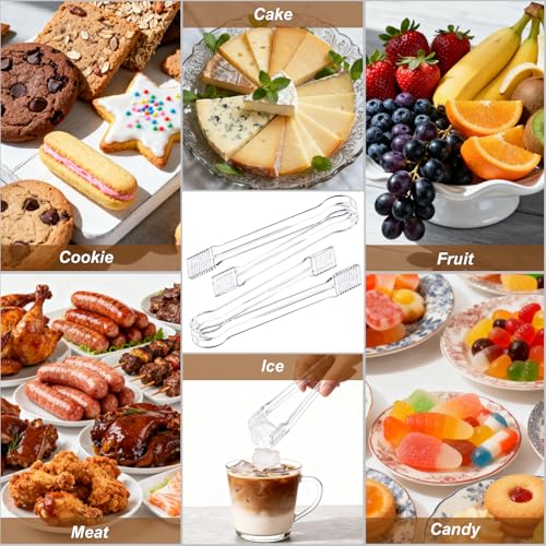 Perusiaw 10 Pcs Clear Plastic Serving Tongs, 6.3 Inch Small Disposable Plastic Tongs for Food, Buffet, Party, Salad, Ice, Candy, Appetizer, Catering, Easy to Hold and Clean - Image 5