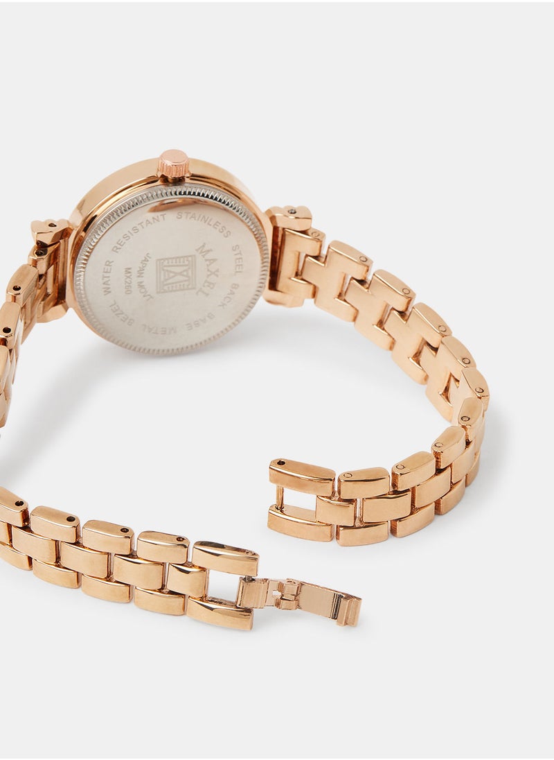 Maxel - Women's Quartz Classic Fashion Analog Wrist Watch MX489 - 28mm - Image 1