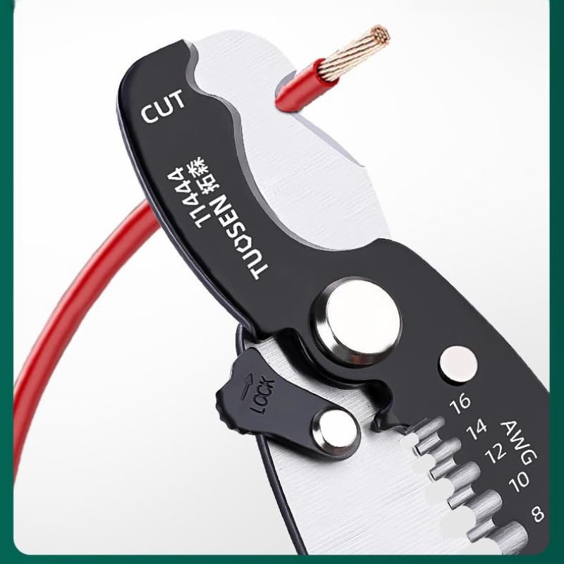 Zsling 8 Inch Inch Wire Strippers Crimpers Cutter Pliers Multi-Function Hand Tool Cable Cutting Wire Cutters - Image 5