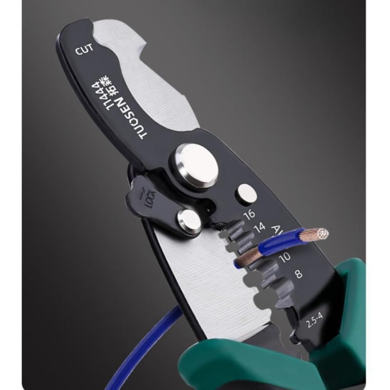 Zsling 8 Inch Inch Wire Strippers Crimpers Cutter Pliers Multi-Function Hand Tool Cable Cutting Wire Cutters - Image 3