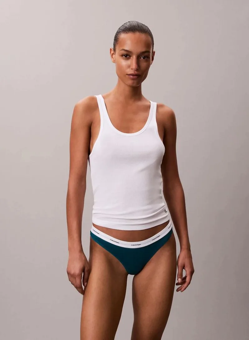 كالفن كلاين سروال داخلي ثونج من تشكيلة Cotton Stretch Rib