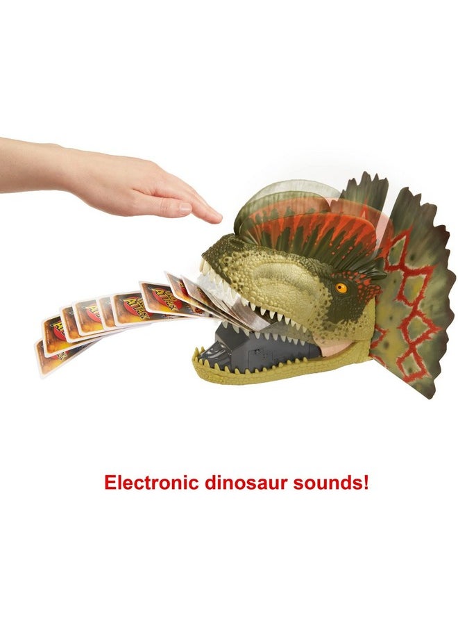Mattel Games Uno Attack Jurassic World Domination Card Game For Kids & Family Night With Dinosaur Card Launcher, Lights & Sounds  - Image 4