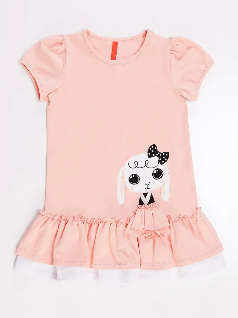 Denokids Ruffled Rabbit Girl Dress