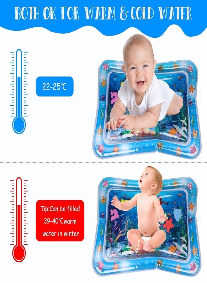 BKQPTL Inflatable Tummy Time Water Mat Toys- Leak-Proof Baby Play Mat for Infants & Toddlers, Sensory Development Fun Activity Center for Indoor & Outdoor Use,Gift for Baby Showers (Random Design) - Image 5