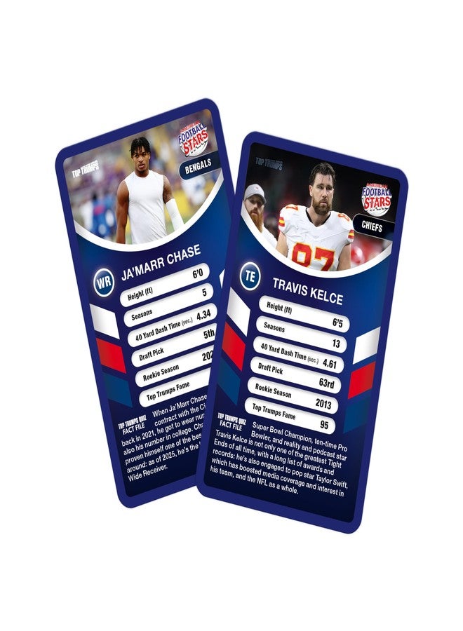 Top Trumps Card Game American Football Stars - Family Games for Kids and Adults - Learning Games - Kids Card Games for 2 Players and More - Kid War Games - Card Wars - for 6 Plus Kids - Image 5