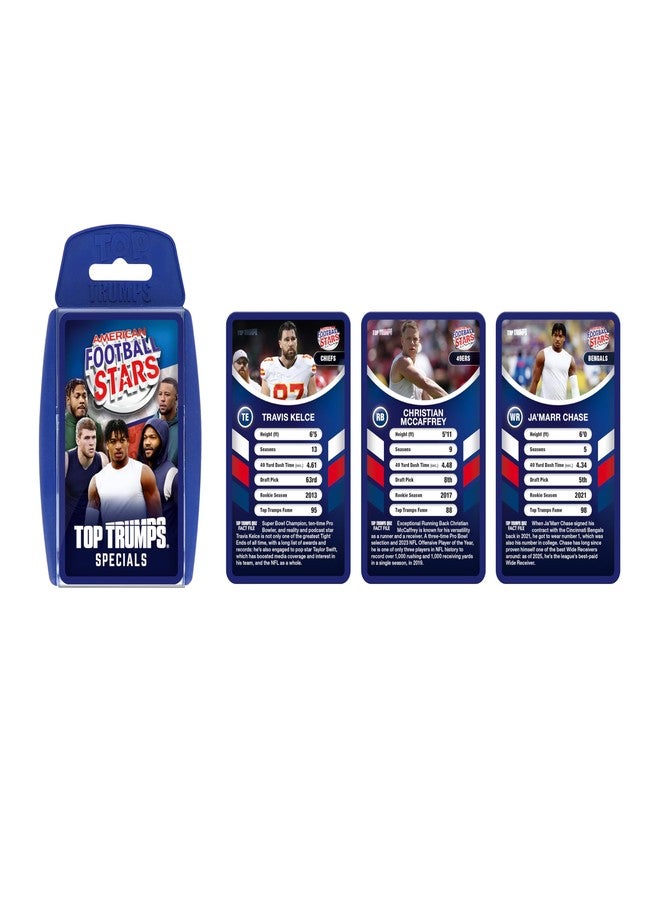 Top Trumps Card Game American Football Stars - Family Games for Kids and Adults - Learning Games - Kids Card Games for 2 Players and More - Kid War Games - Card Wars - for 6 Plus Kids - Image 1