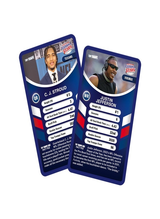 Top Trumps Card Game American Football Stars - Family Games for Kids and Adults - Learning Games - Kids Card Games for 2 Players and More - Kid War Games - Card Wars - for 6 Plus Kids - Image 4