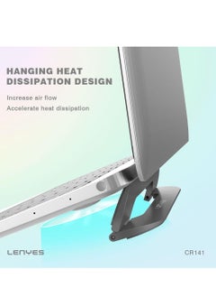 Lenyes LENYES CR141 Folding Laptop Stand Full Steel Anti-Slip Laptop Stand Elevator Metal Material Multifunctional Laptop Stand Holder  - Image 3