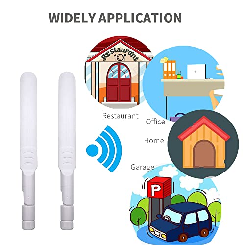CORONIR Dual Band WiFi 2.4GHz 5GHz 5.8GHz 9dBi MIMO RP-SMA Male Antenna for WiFi Router Wireless Network Card USB Adapter Security IP Camera Video Surveillance Monitor-4Pack - Image 2