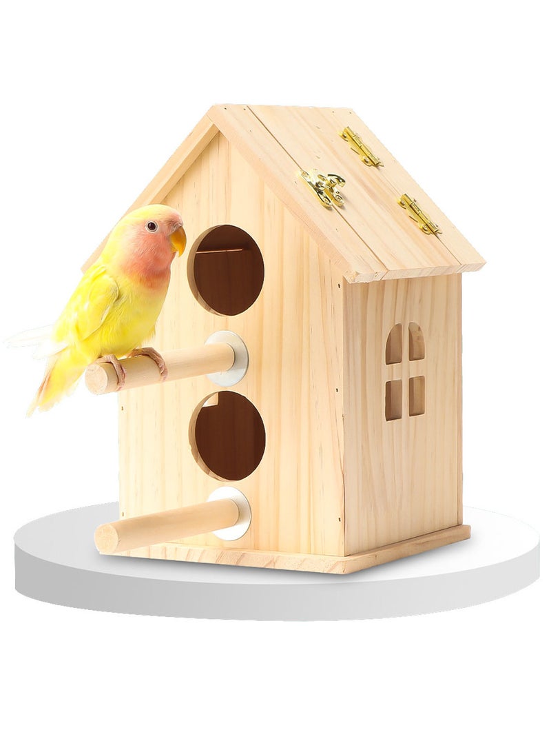 Generic Birds wooden house dual nest  - Image 1