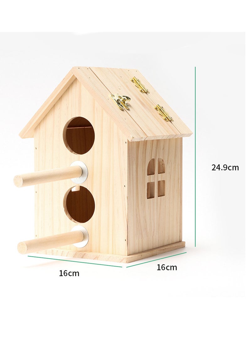 Generic Birds wooden house dual nest  - Image 4