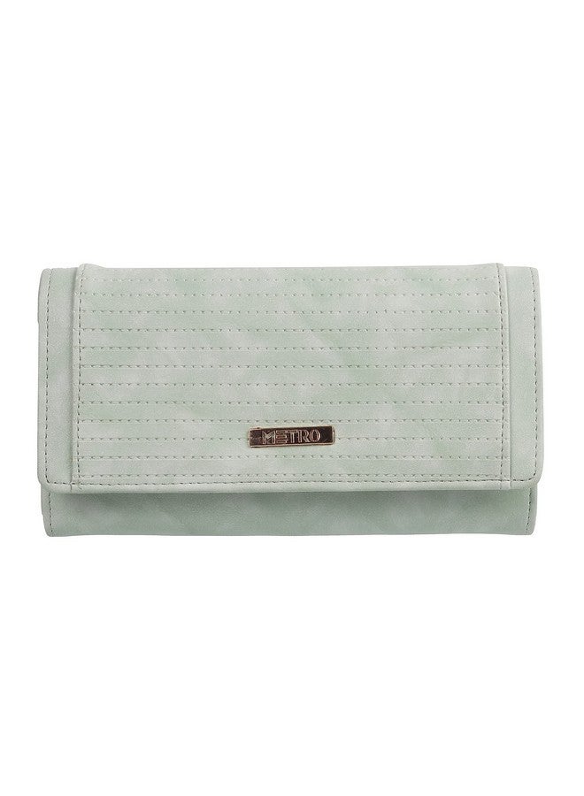 Metro Women Green Bifold Clutch (95-7656) - Image 1