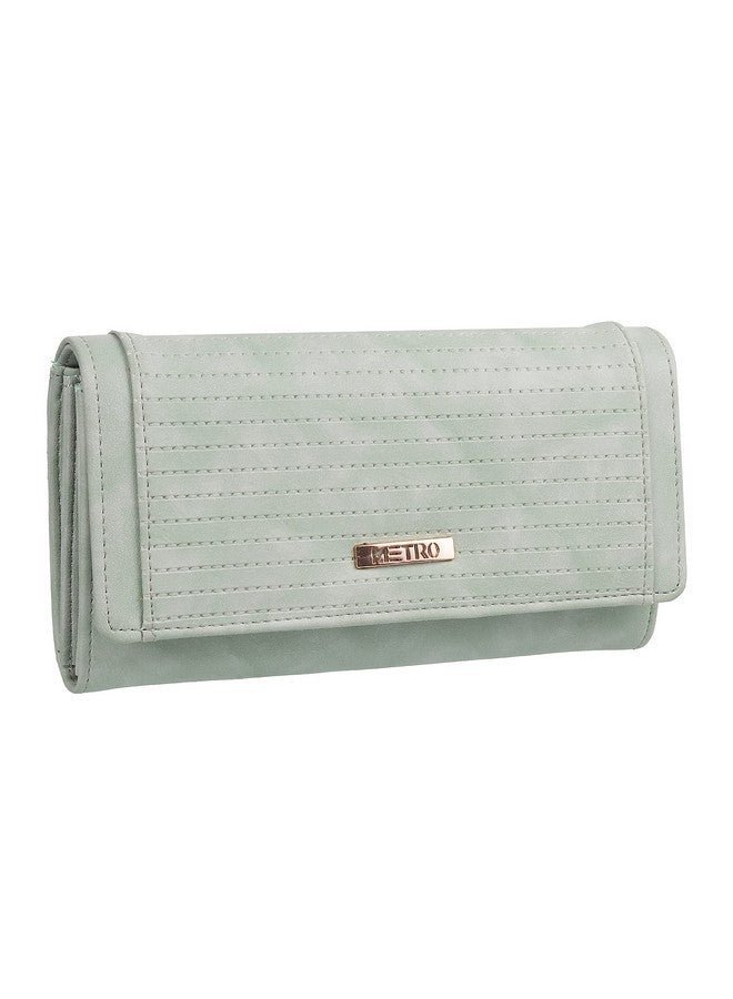 Metro Women Green Bifold Clutch (95-7656) - Image 5