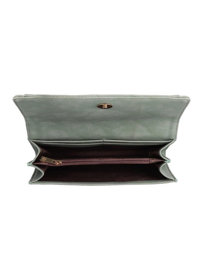 Metro Women Green Bifold Clutch (95-7656) - Image 2
