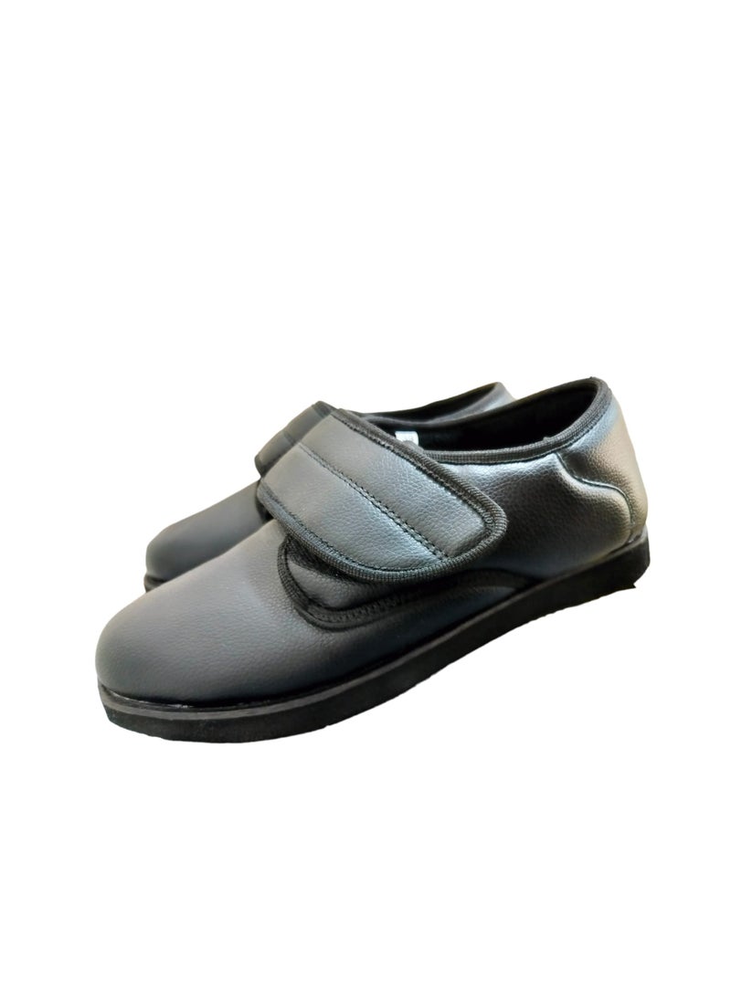HT - Medical diabetic shoes for patients with diabetes and swollen feet - medical shoes for diabetics, size (43), black - Image 1