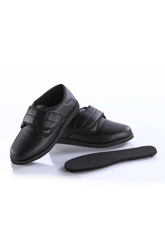 HT - Medical diabetic shoes for patients with diabetes and swollen feet - medical shoes for diabetics, size (43), black - Image 1