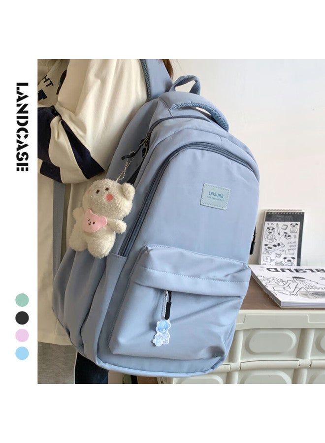 Landcase Backpack For Middle School, High School And College Students, Campus Instagram Couple Backpack, Short Trip Travel Backpack, Laptop Bag 1606 Blue - Image 1