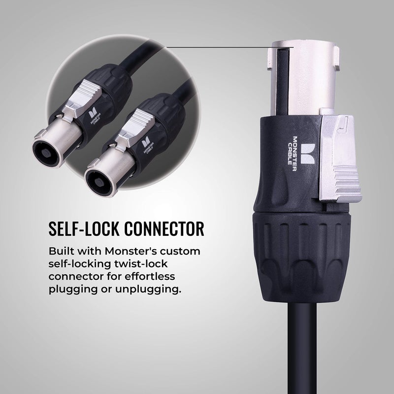 Monster Prolink Studio Pro 2000 Speaker Cable with Speak,On Connectors, 20ft, Speak,On Plugs - Image 4