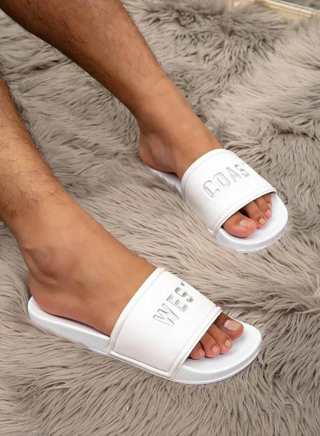 Take Two Men Silver West Coast Slide Sandals