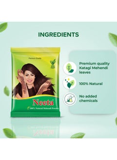 Neeta Mehendi Powder 100G Pack Of 6 100% Natural Henna Mehandi Powder For Hair Hand & Feet  - Image 3