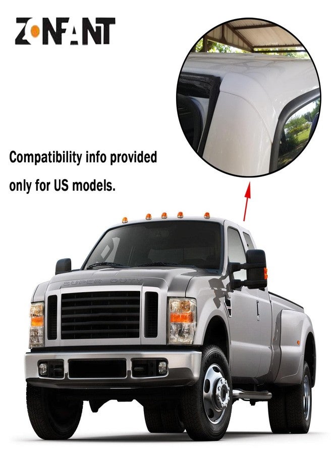 ZONFANT Upgraded White Roof Molding, 2 Pcs Left & Right Roof Corner Cab Trim Molding Cover Compatible with 1999-2007 Ford F250 350 450 550 Super Duty (Regular Cab & Crew Cab), Replace#YC3Z-2551728-PTM - Image 5