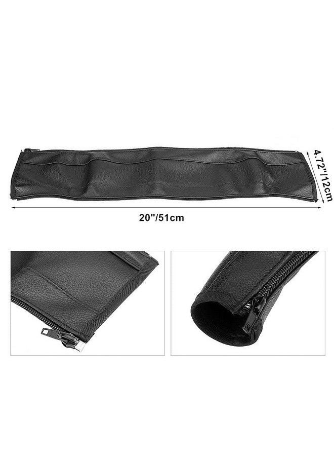 CHILDHOOD - Baby Stroller Armrest Handle Sleeve Cover Universal Handle Cover Artificial Leather Black - Image 1