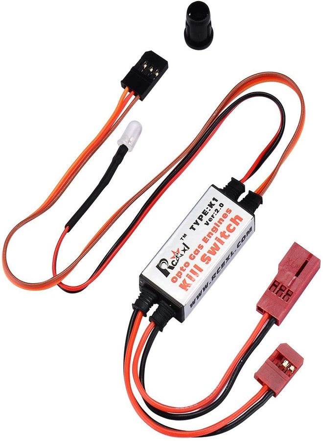 مفتاح إيقاف تشغيل المحرك DLE، مفتاح إيقاف تشغيل RC Opto متوافق مع قابس Futaba DLA DLE DA لقطع الإشعال - أمان تام بتقنية التثبيت السطحي 100% - Image 1