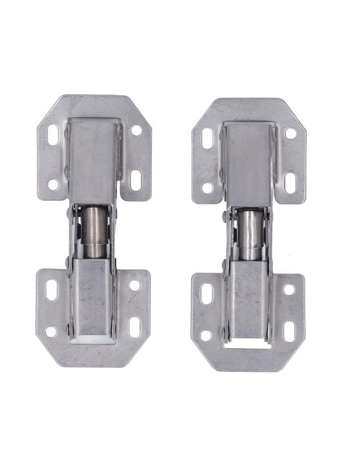 Thoraya 2 Set Zinc Alloy Cabinet Hinges 4 Inch Hole Free Cupboard Door Hinges Bridge Type for Wardrobe Door Closet Door  - Image 2