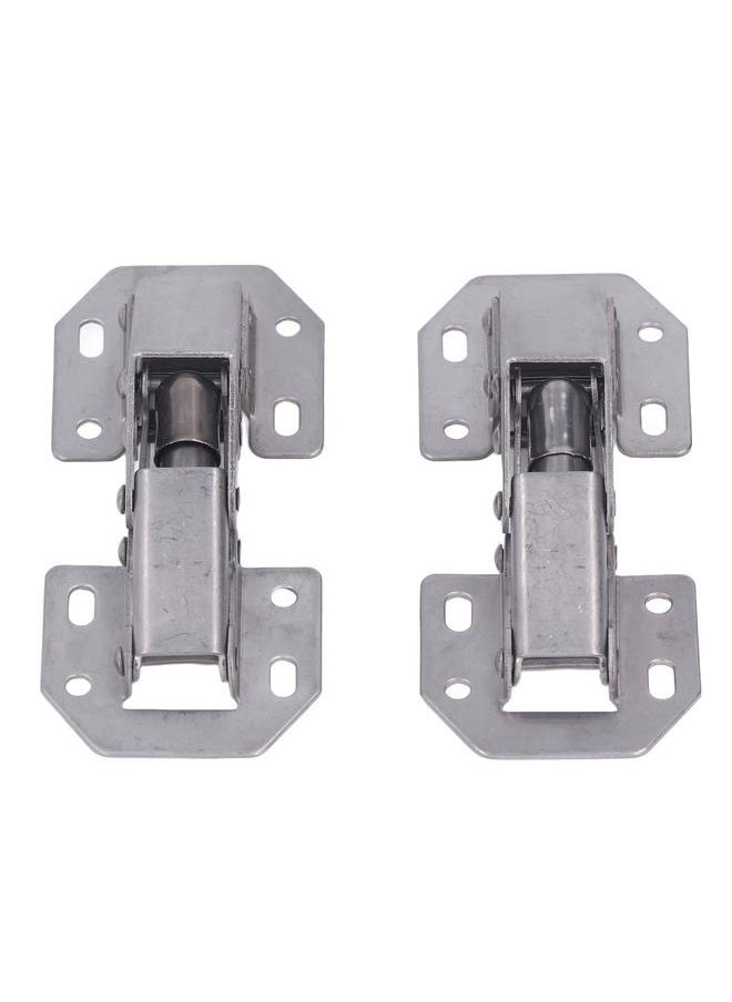 Thoraya 2 Set Zinc Alloy Cabinet Hinges 4 Inch Hole Free Cupboard Door Hinges Bridge Type for Wardrobe Door Closet Door  - Image 3