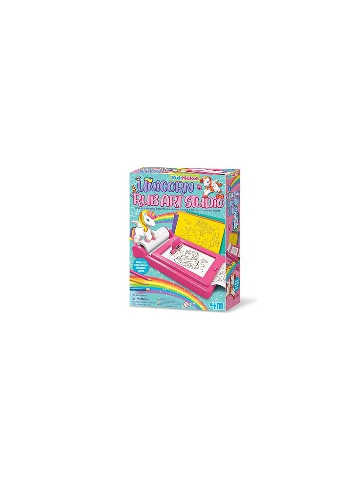 4m مجموعة فنون 4M KidzMaker لاستوديو فنون وحيد القرن – أنشئ مشاهد وحيد القرن المثالية على لفة ورق مستمرة بطول 8 م مع قوالب، وأقلام شمع، وأقلام ملونة وحقيبة حمل، نشاط فن STEAM محمول للأعمار من 4 سنوات فما فوق | 00-04799 - Image 2