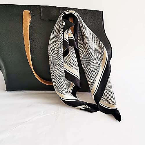 FONYVE 100% Mulberry Silk Scarfs for Women - Lightweight Square Satin Head Scarf - Small Silk Hair Scarf for Sleeping 21" x 21" - Image 5