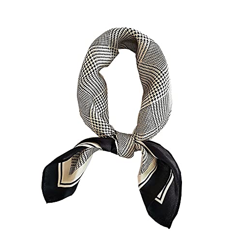 FONYVE 100% Mulberry Silk Scarfs for Women - Lightweight Square Satin Head Scarf - Small Silk Hair Scarf for Sleeping 21" x 21" - Image 1