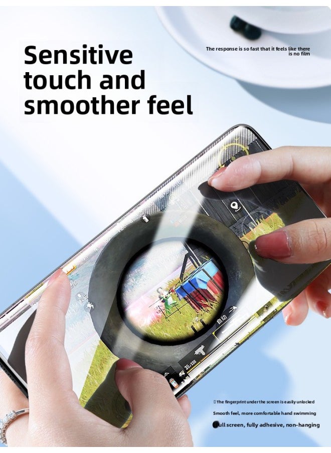 Generic - Applicable To Vivox90 Mobile Phone Film X100/x80pro S15/17/16/18 Tempered X200pro Curved Screen-Colour:Imported Hydrogel [game Scrub*full Glue Unlock In Seconds] 3 Pieces*free Artifact-Size:iQOO 10 Pro - Image 1