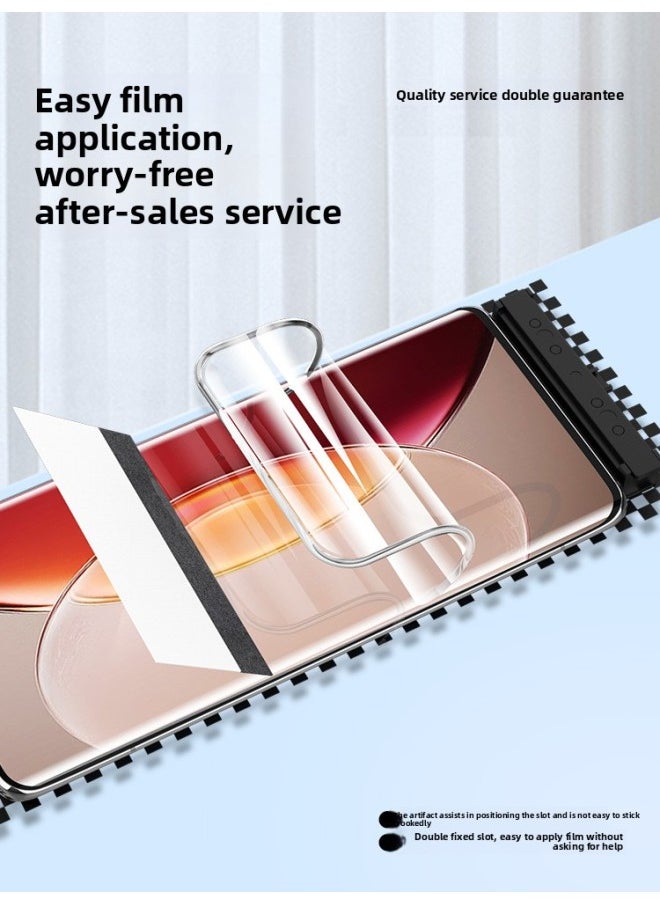Generic - Applicable To Vivox90 Mobile Phone Film X100/x80pro S15/17/16/18 Tempered X200pro Curved Screen-Colour:Imported Hydrogel [game Scrub*full Glue Unlock In Seconds] 3 Pieces*free Artifact-Size:iQOO 10 Pro - Image 1