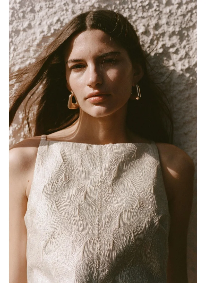 اتش اند ام Brocade mini dress