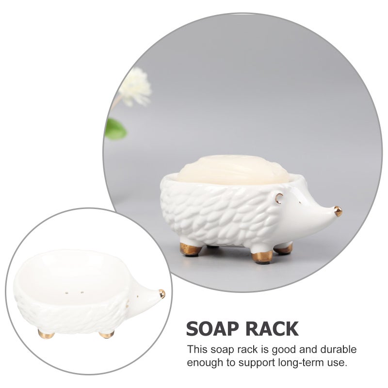 Cartoon Animal's Soap Bracket Ceramic Draining Soap Box Ceramic Adornment - Image 4