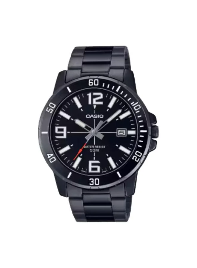 CASIO Men's Stainless Steel Analog Watch MTP-VD01B-1BVUDF - 45 mm