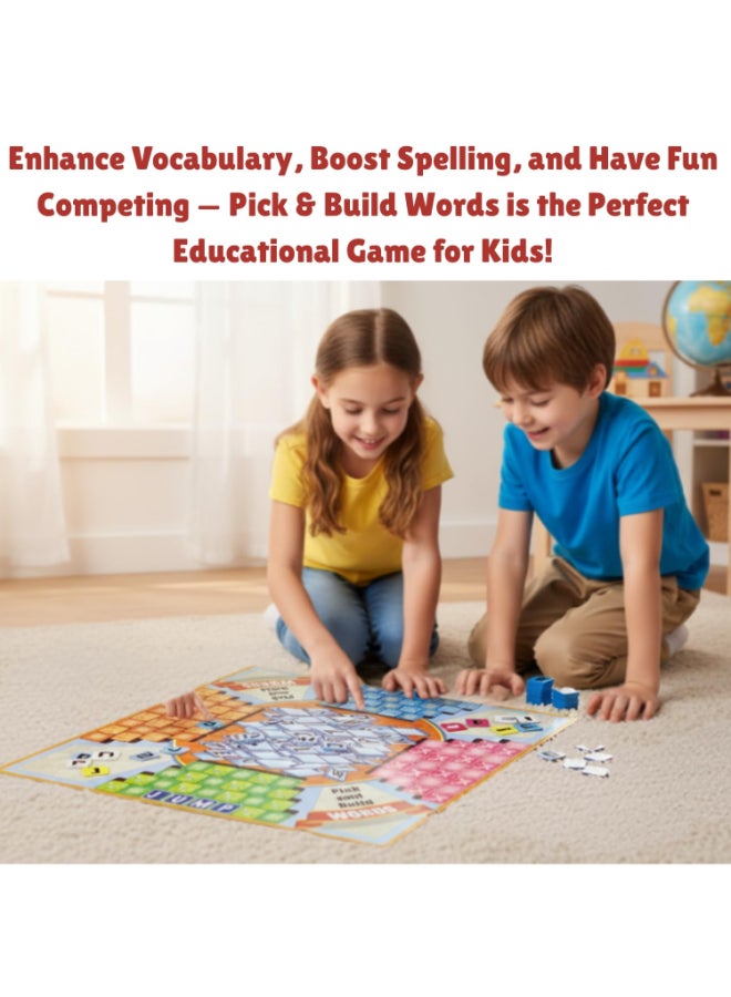 Creative's Smart Pick & Build Words Game for Kids - Educational Spelling & Vocabulary Board Game - Fun Word-Building Game - Improves Language Skills - Learning Toy for Boys & Girls - Ages 7 & Up - Image 3